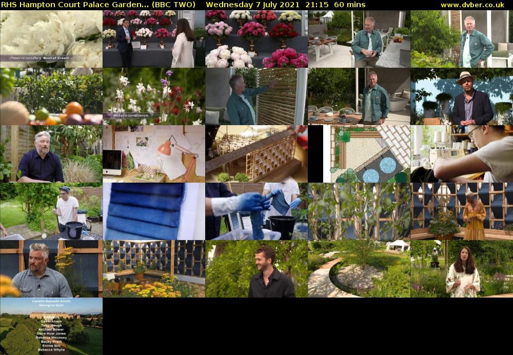 RHS Hampton Court Palace Garden... (BBC TWO) Wednesday 7 July 2021 21:15 - 22:15