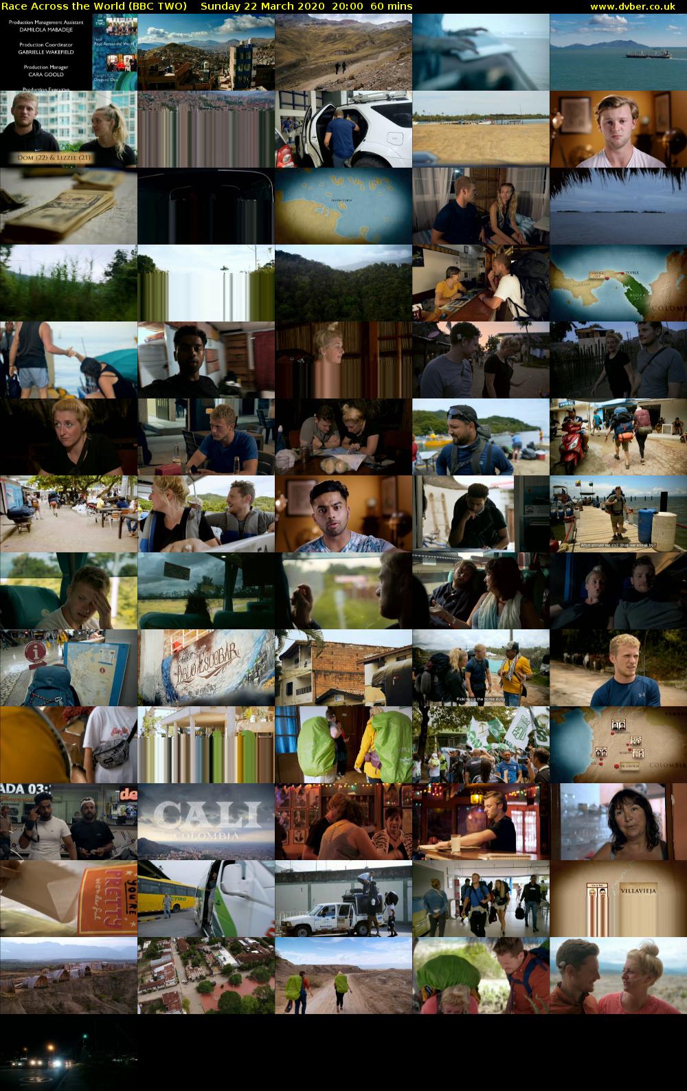 Race Across the World (BBC TWO) Sunday 22 March 2020 20:00 - 21:00