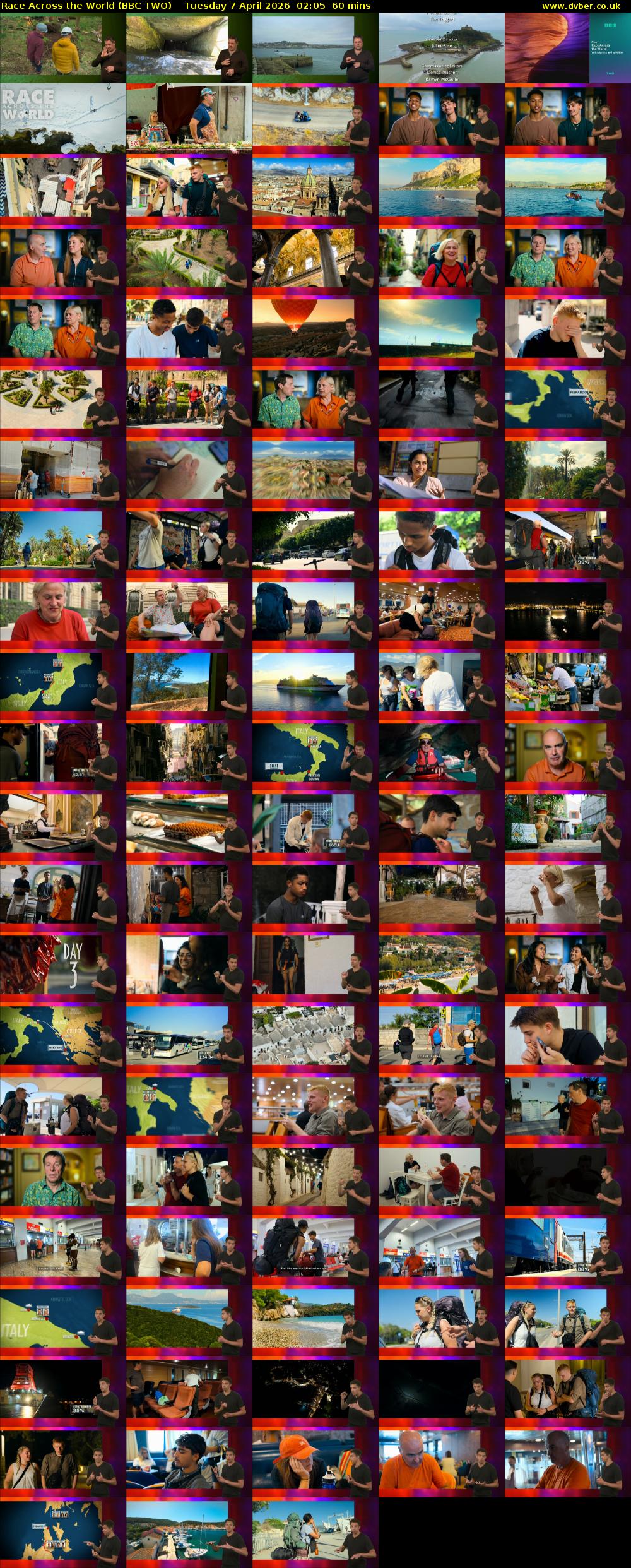 Race Across the World (BBC TWO) Tuesday 7 April 2026 02:05 - 03:05