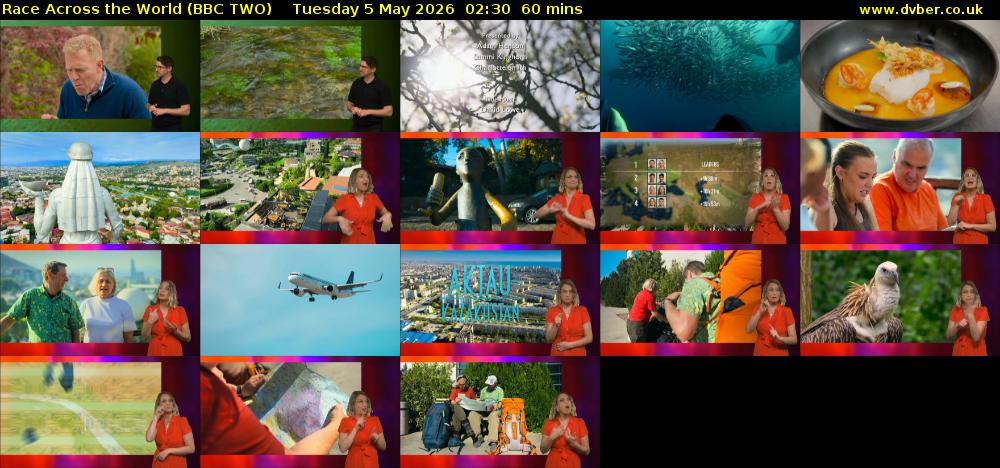 Race Across the World (BBC TWO) Tuesday 5 May 2026 02:30 - 03:30