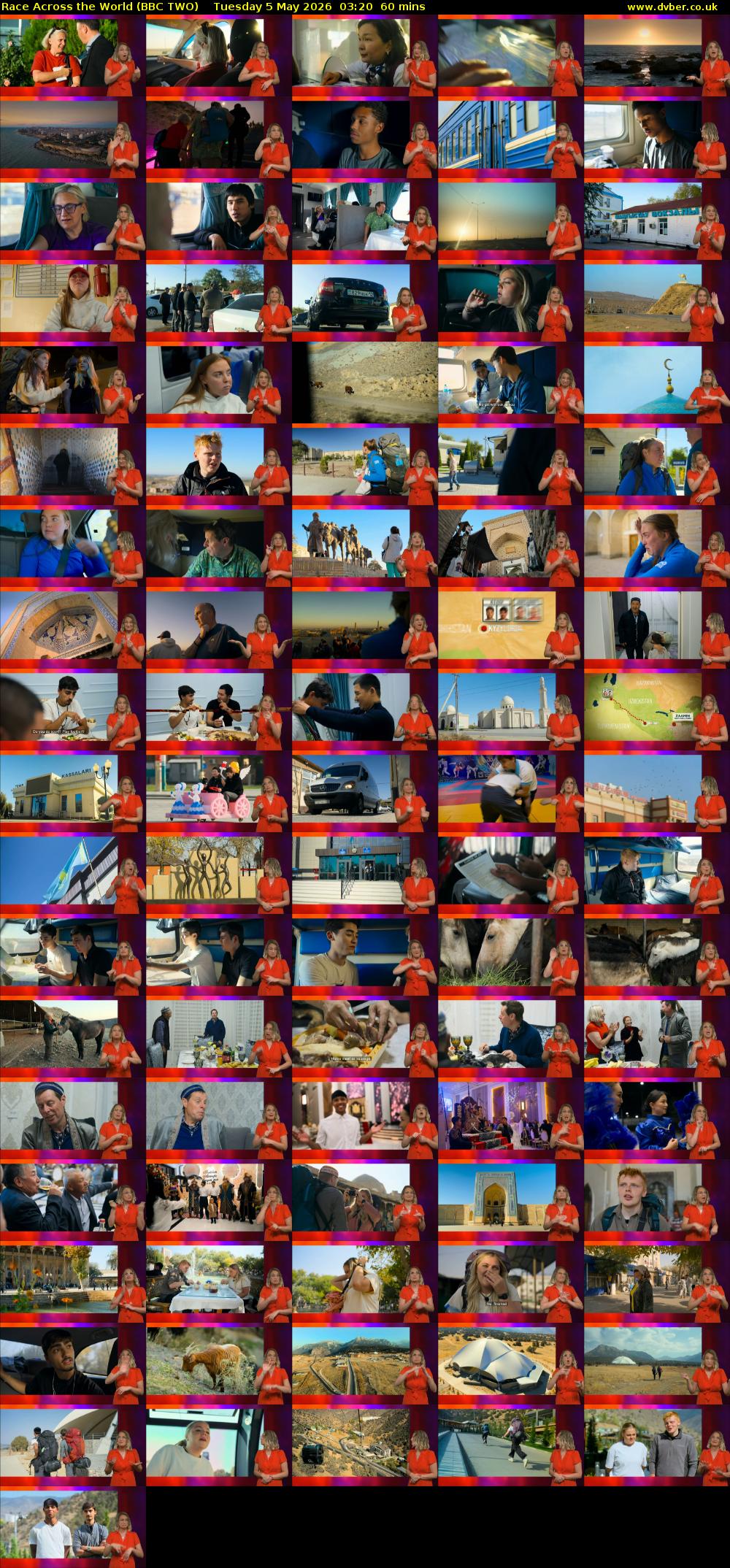 Race Across the World (BBC TWO) Tuesday 5 May 2026 03:20 - 04:20