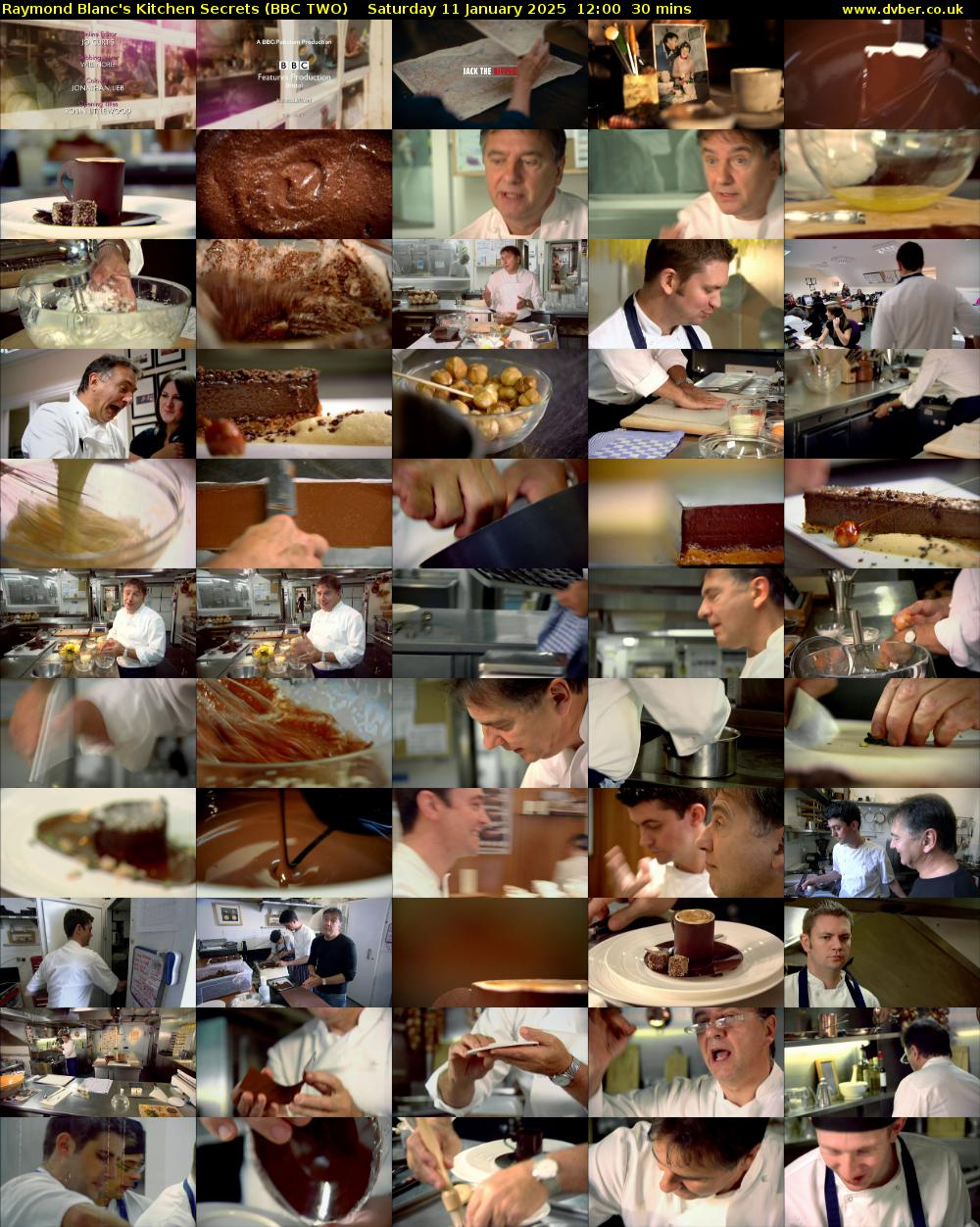 Raymond Blanc's Kitchen Secrets (BBC TWO) Saturday 11 January 2025 12:00 - 12:30