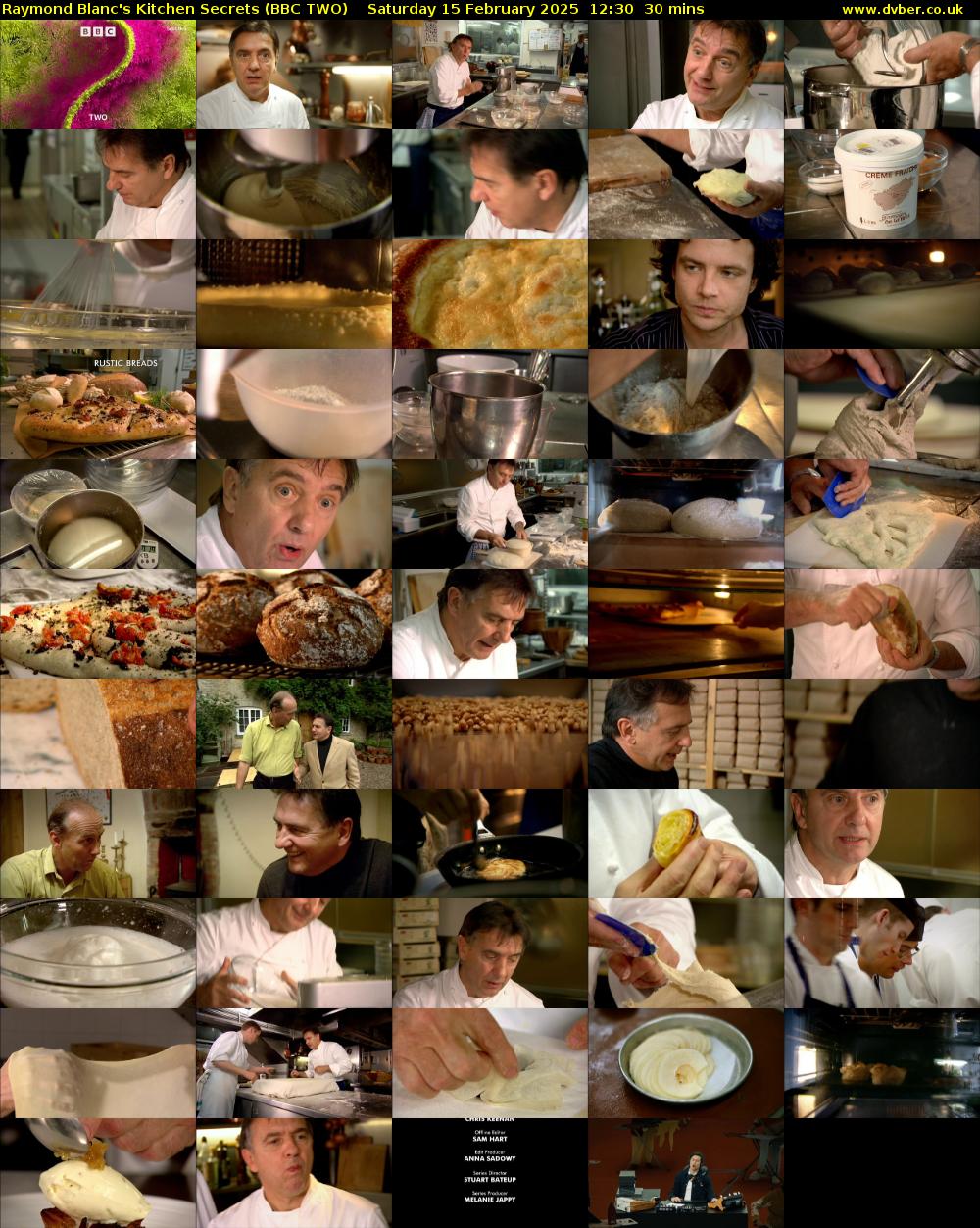 Raymond Blanc's Kitchen Secrets (BBC TWO) Saturday 15 February 2025 12:30 - 13:00