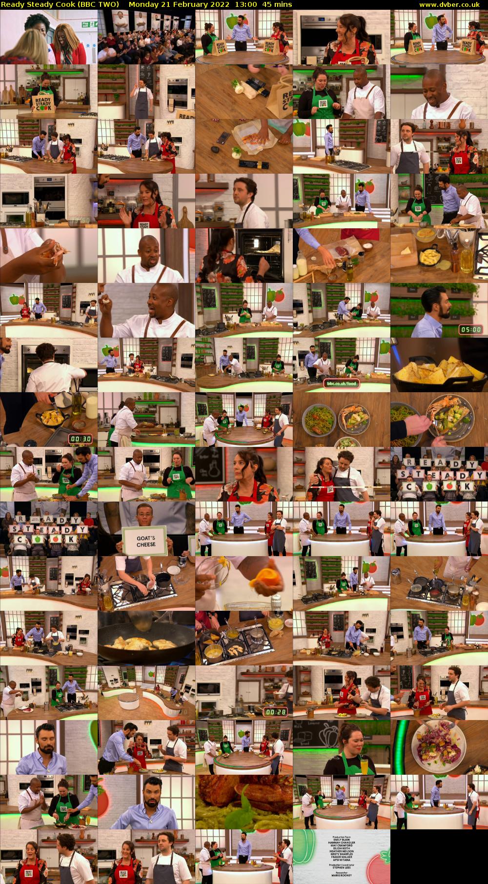 Ready Steady Cook (BBC TWO) Monday 21 February 2022 13:00 - 13:45