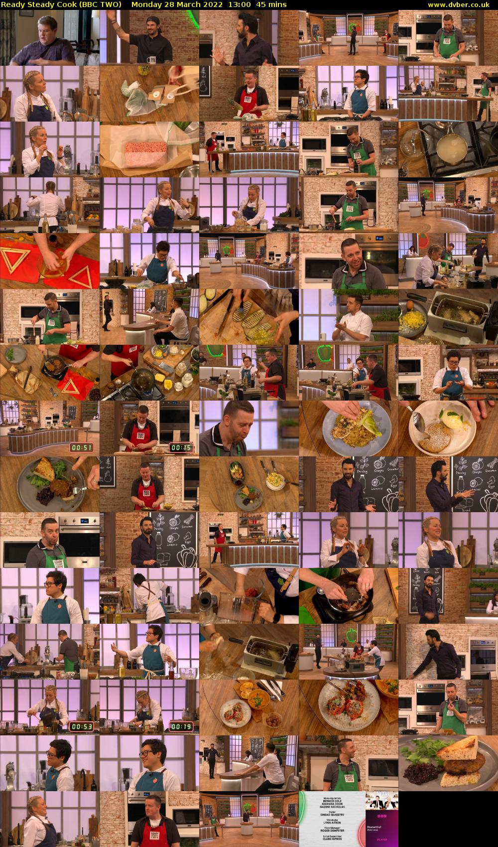 Ready Steady Cook (BBC TWO) Monday 28 March 2022 13:00 - 13:45