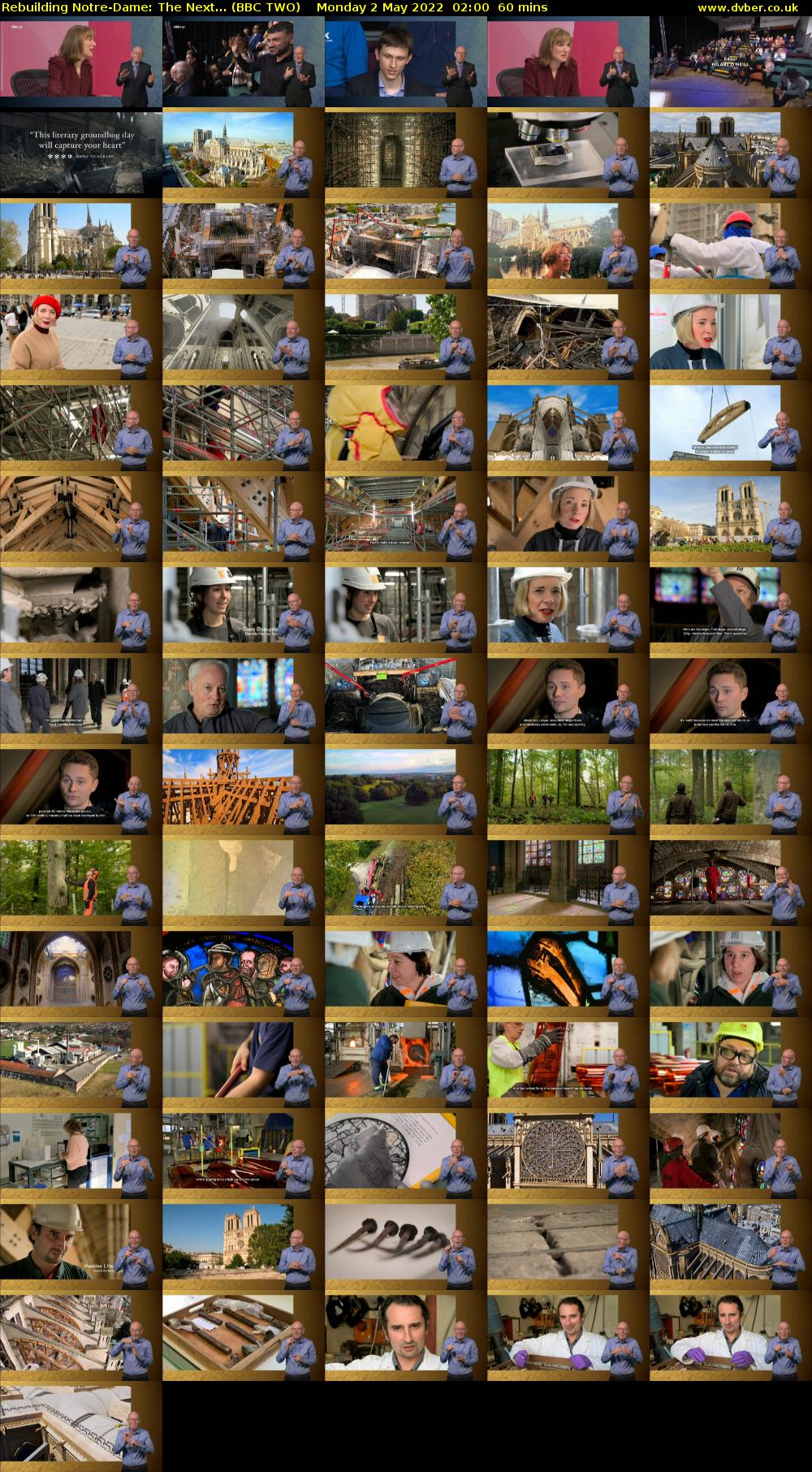 Rebuilding Notre-Dame: The Next... (BBC TWO) Monday 2 May 2022 02:00 - 03:00