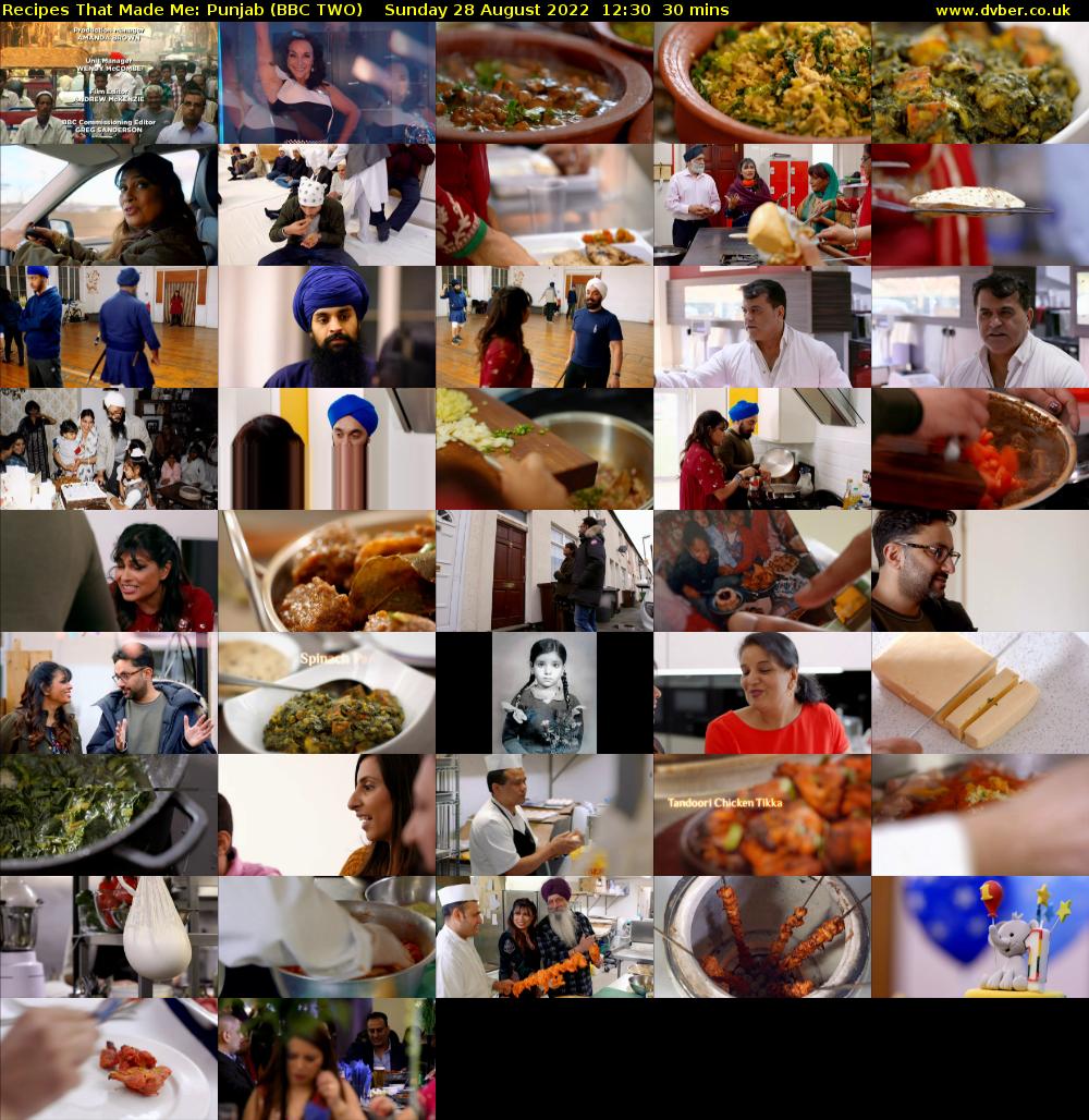 Recipes That Made Me: Punjab (BBC TWO) Sunday 28 August 2022 12:30 - 13:00