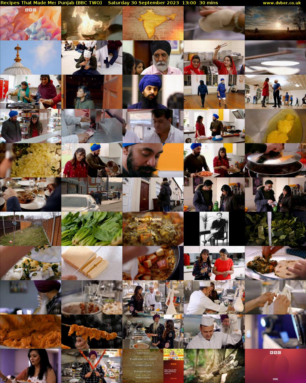 Recipes That Made Me: Punjab (BBC TWO) Saturday 30 September 2023 13:00 - 13:30
