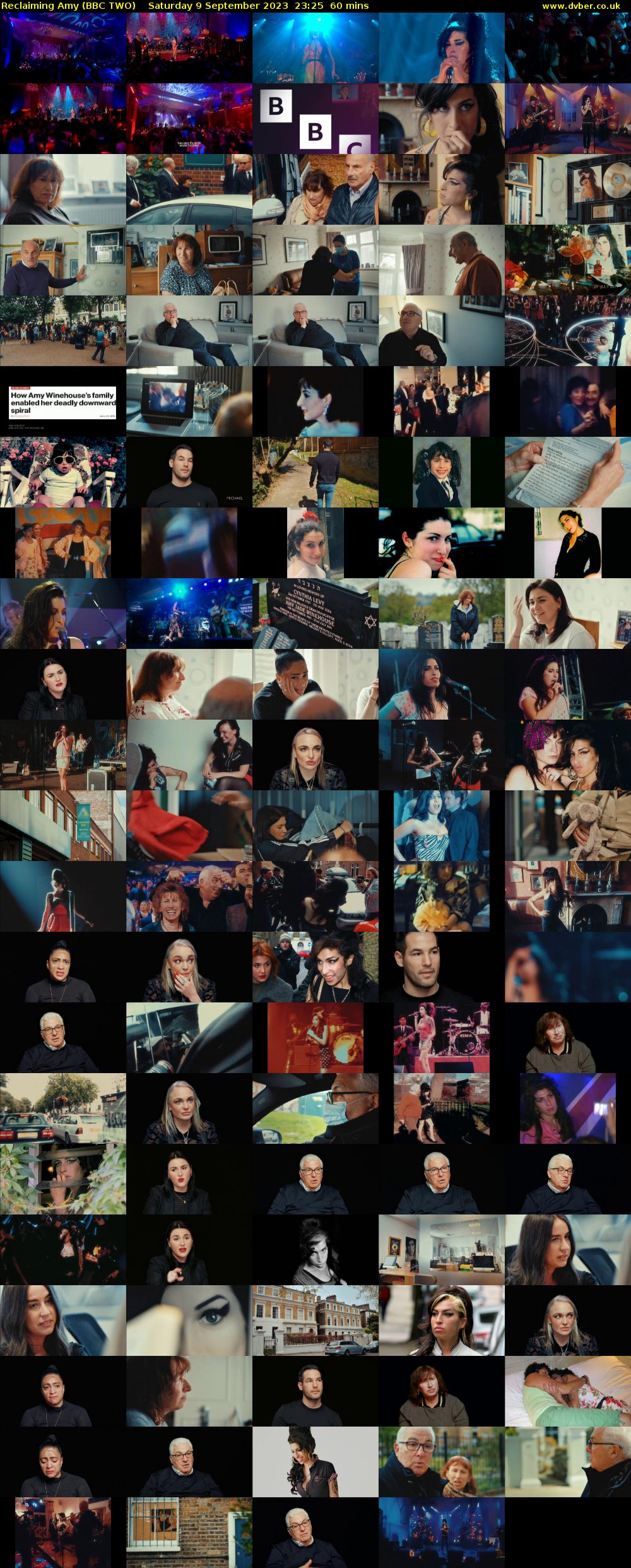 Reclaiming Amy (BBC TWO) Saturday 9 September 2023 23:25 - 00:25