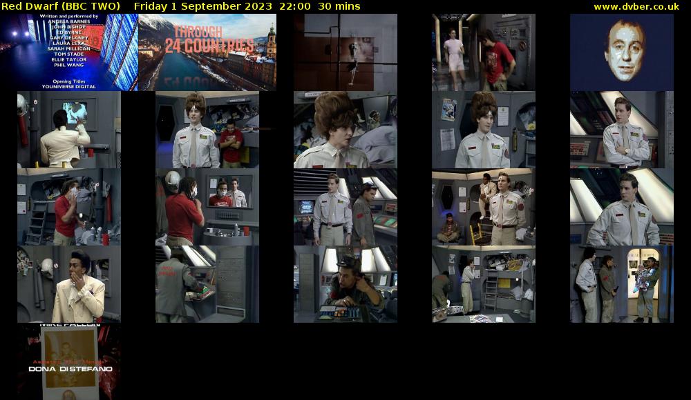 Red Dwarf (BBC TWO) Friday 1 September 2023 22:00 - 22:30