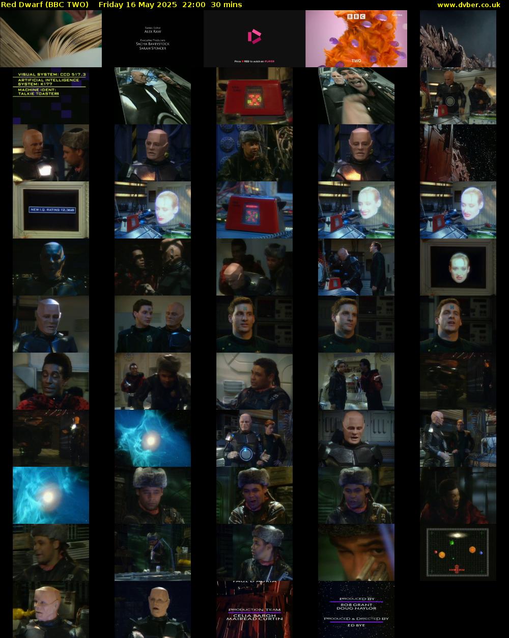 Red Dwarf (BBC TWO) Friday 16 May 2025 22:00 - 22:30