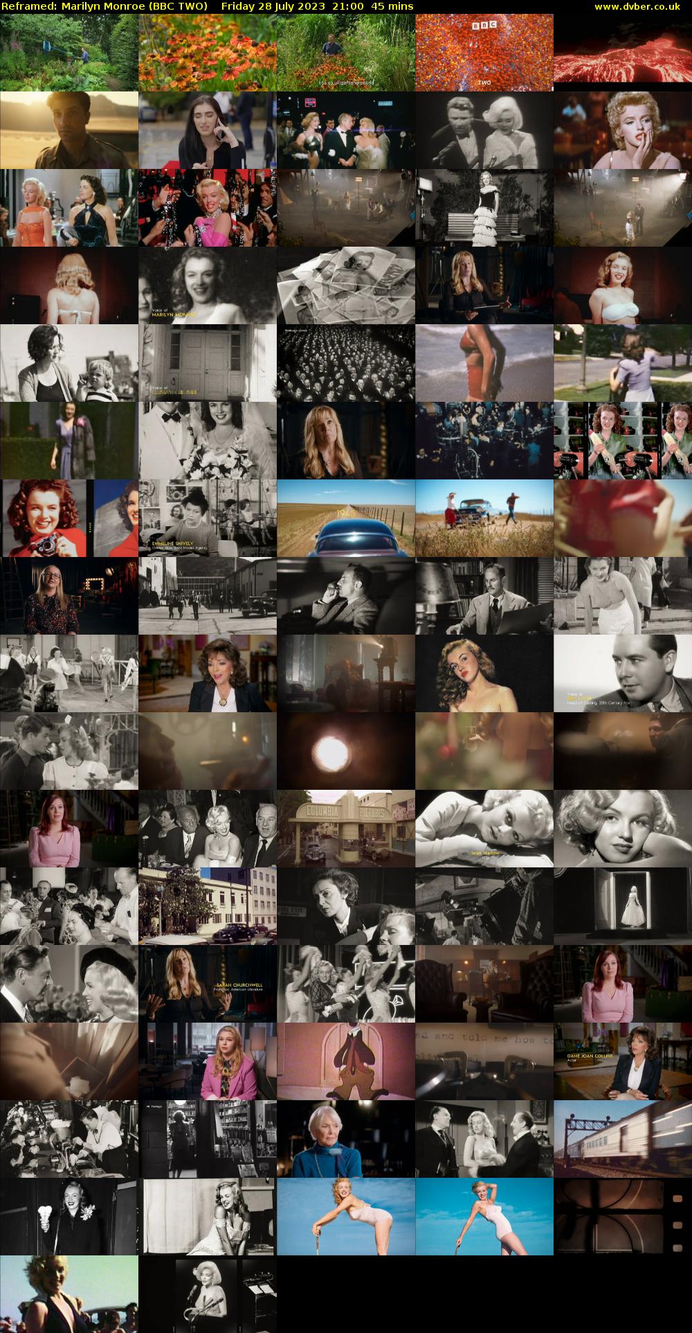 Reframed: Marilyn Monroe (BBC TWO) Friday 28 July 2023 21:00 - 21:45