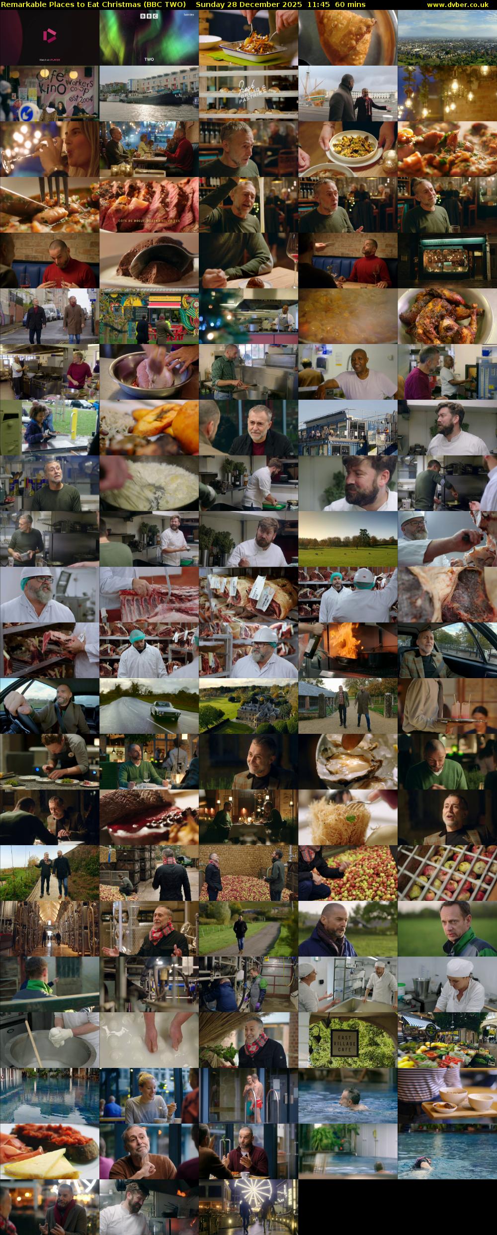 Remarkable Places to Eat Christmas (BBC TWO) Sunday 28 December 2025 11:45 - 12:45