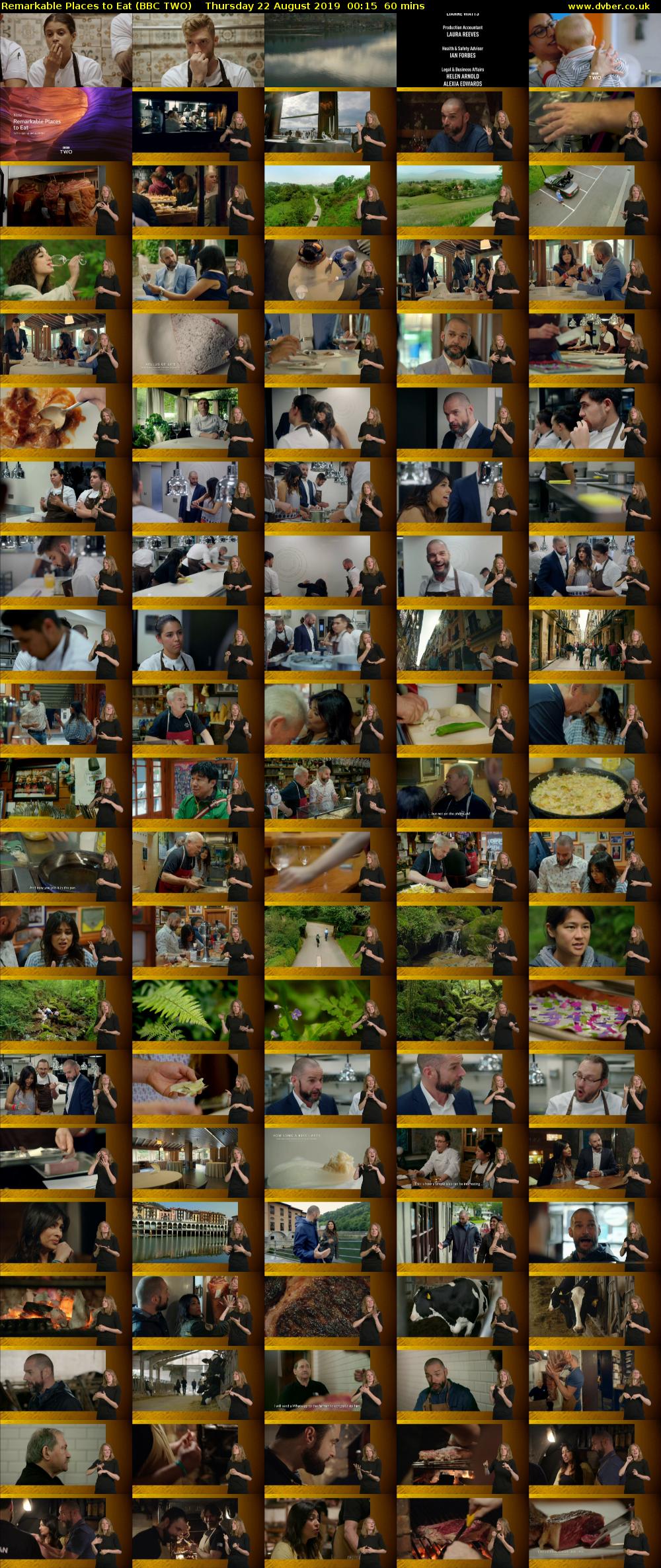 Remarkable Places to Eat (BBC TWO) Thursday 22 August 2019 00:15 - 01:15