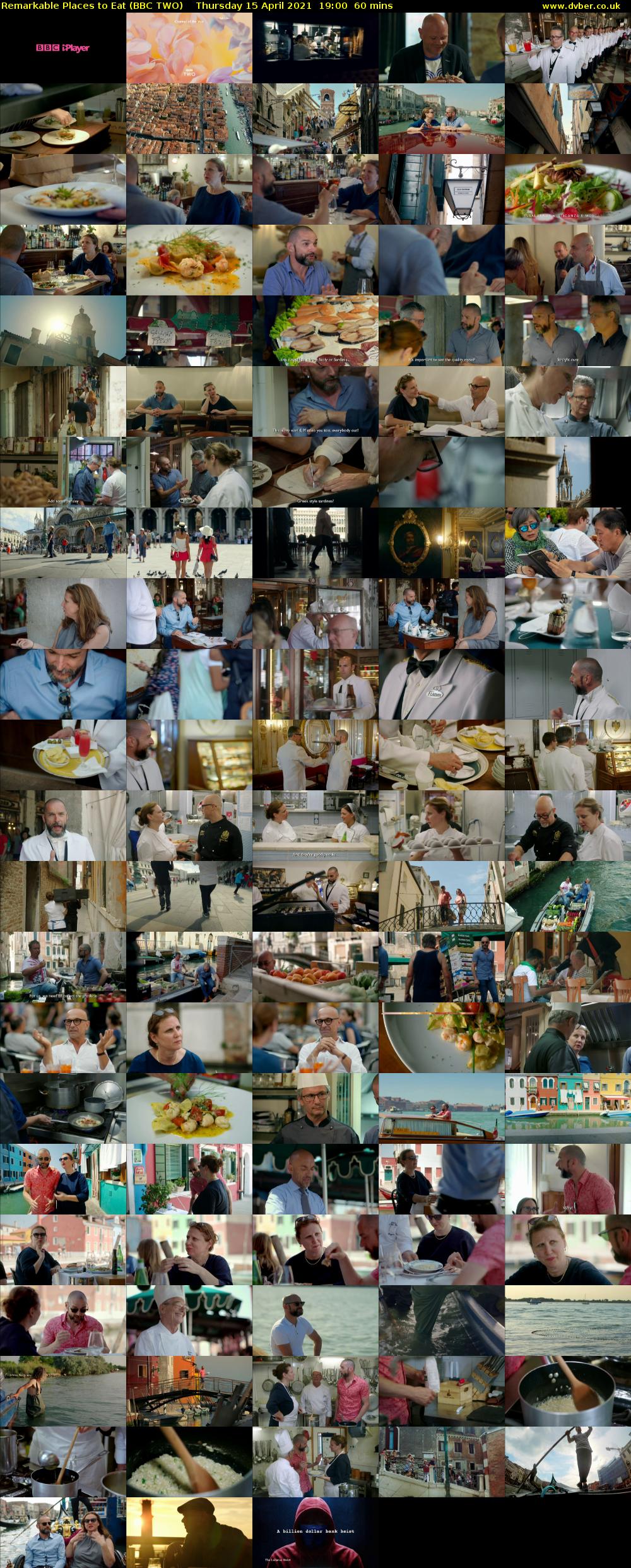 Remarkable Places to Eat (BBC TWO) Thursday 15 April 2021 19:00 - 20:00