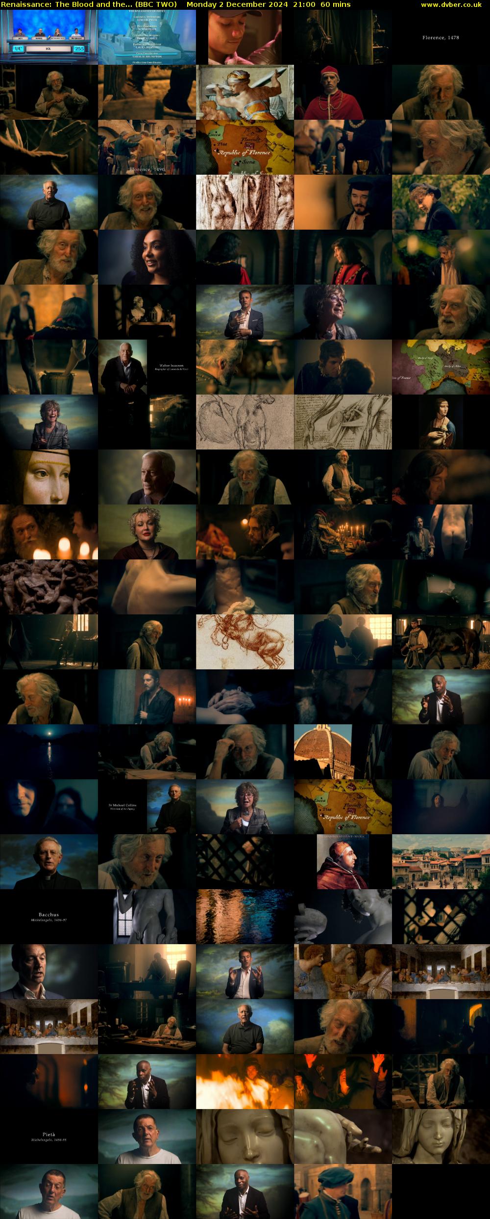 Renaissance: The Blood and the... (BBC TWO) Monday 2 December 2024 21:00 - 22:00