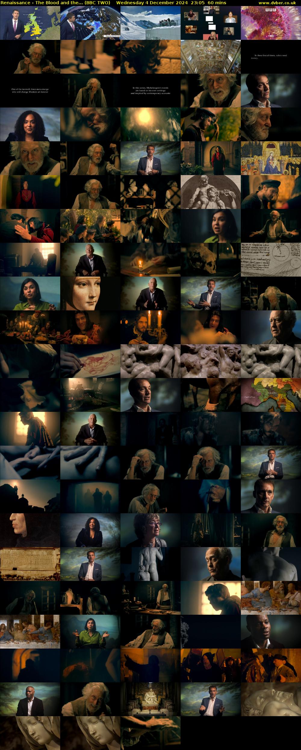 Renaissance - The Blood and the... (BBC TWO) Wednesday 4 December 2024 23:05 - 00:05