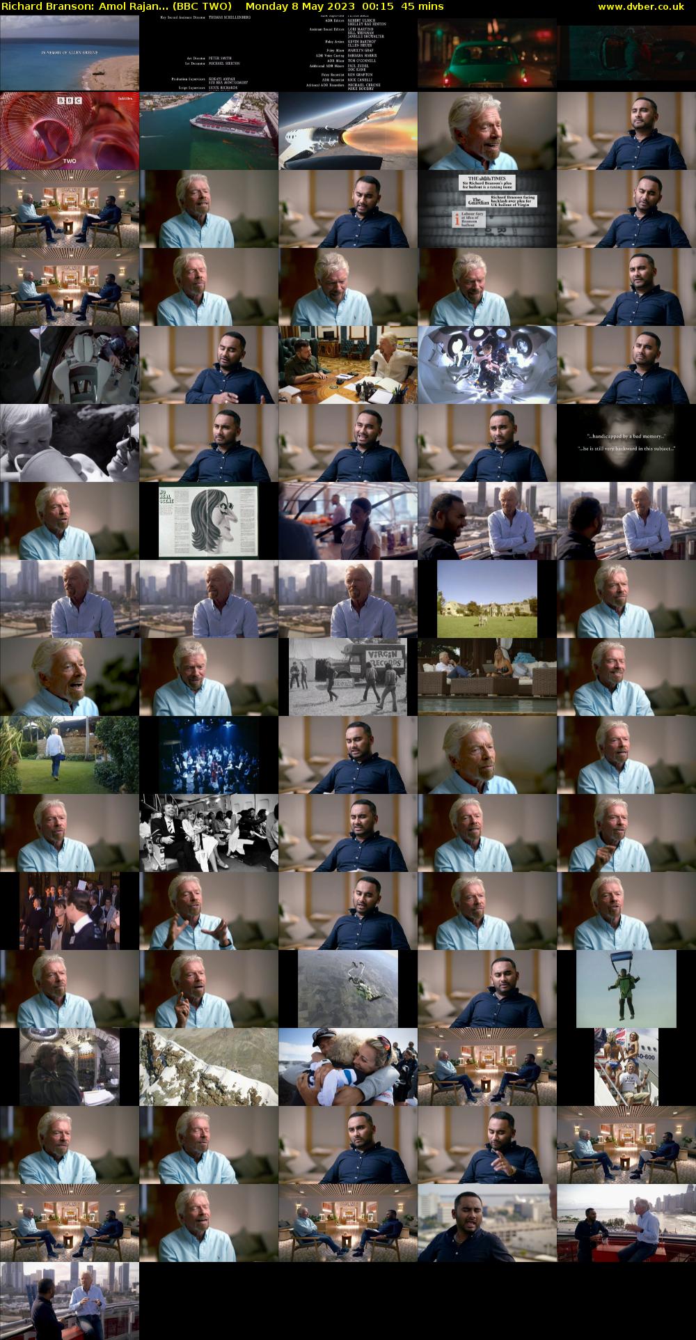 Richard Branson: Amol Rajan... (BBC TWO) Monday 8 May 2023 00:15 - 01:00