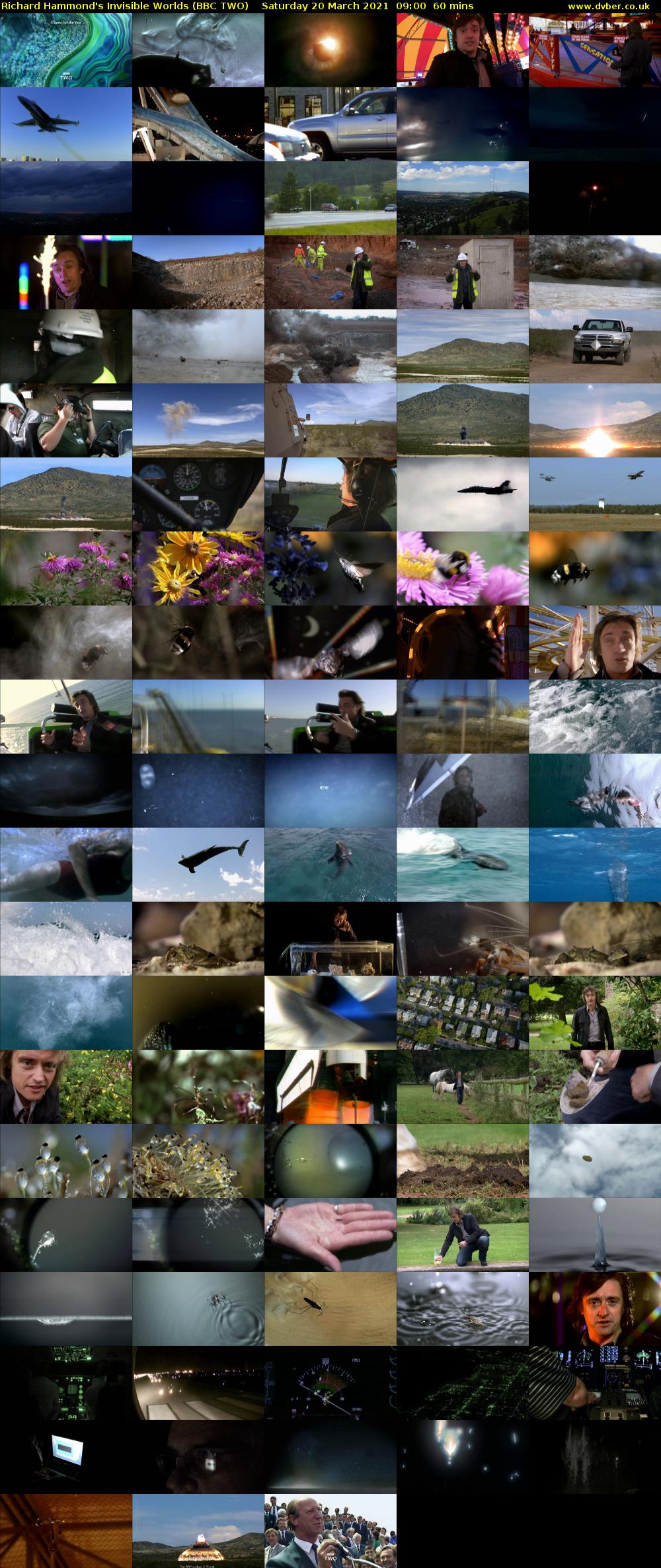 Richard Hammond's Invisible Worlds (BBC TWO) Saturday 20 March 2021 09:00 - 10:00