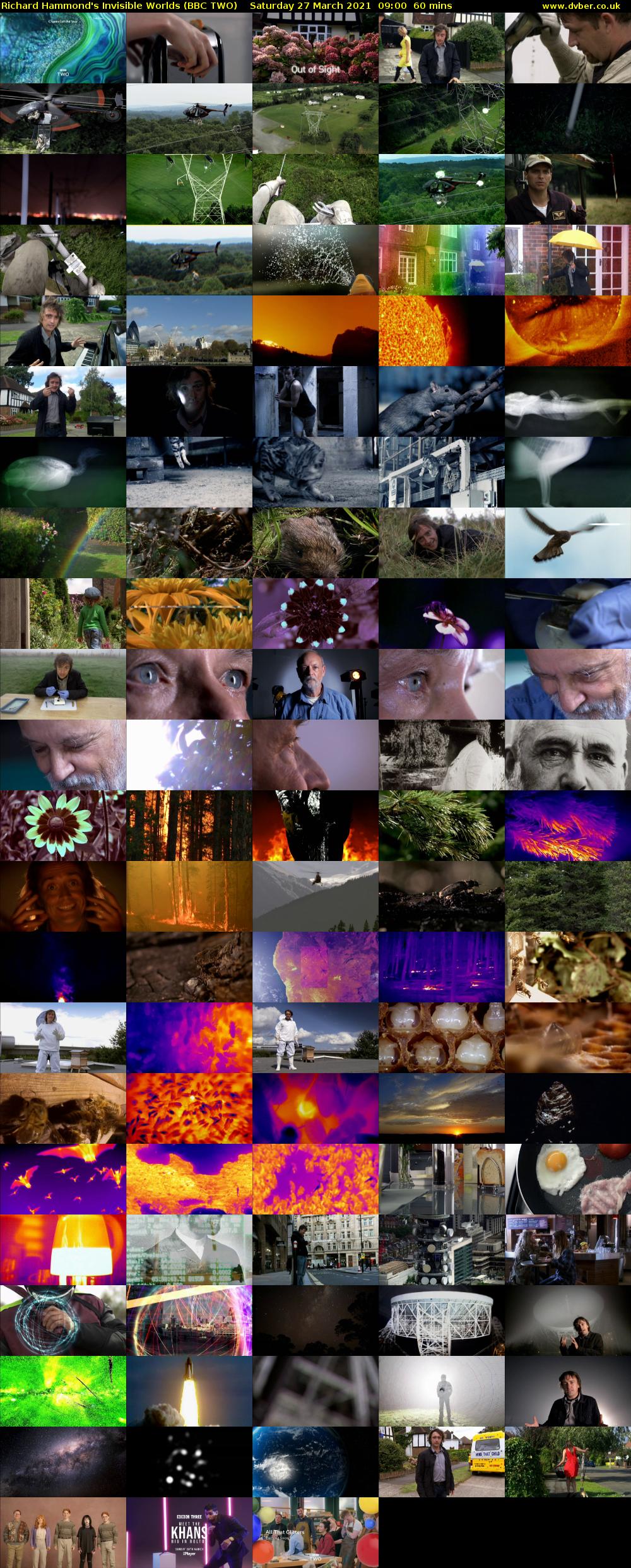 Richard Hammond's Invisible Worlds (BBC TWO) Saturday 27 March 2021 09:00 - 10:00