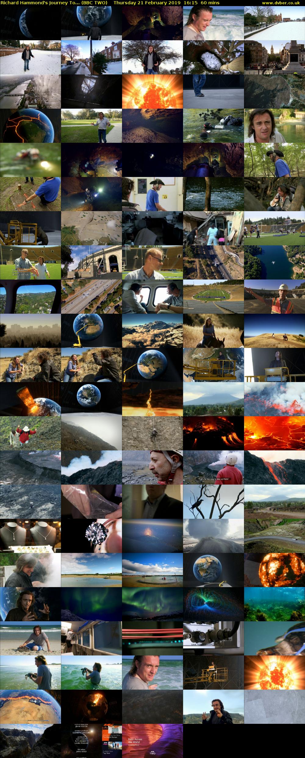 Richard Hammond's Journey To... (BBC TWO) Thursday 21 February 2019 16:15 - 17:15