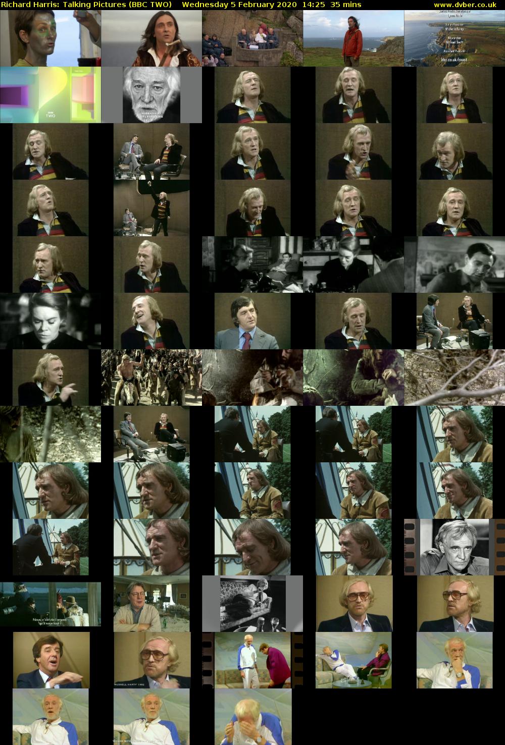 Richard Harris: Talking Pictures (BBC TWO) Wednesday 5 February 2020 14:25 - 15:00
