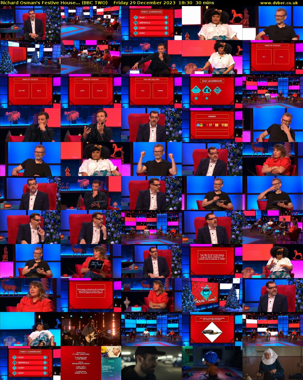 Richard Osman's Festive House... (BBC TWO) Friday 29 December 2023 18:30 - 19:00