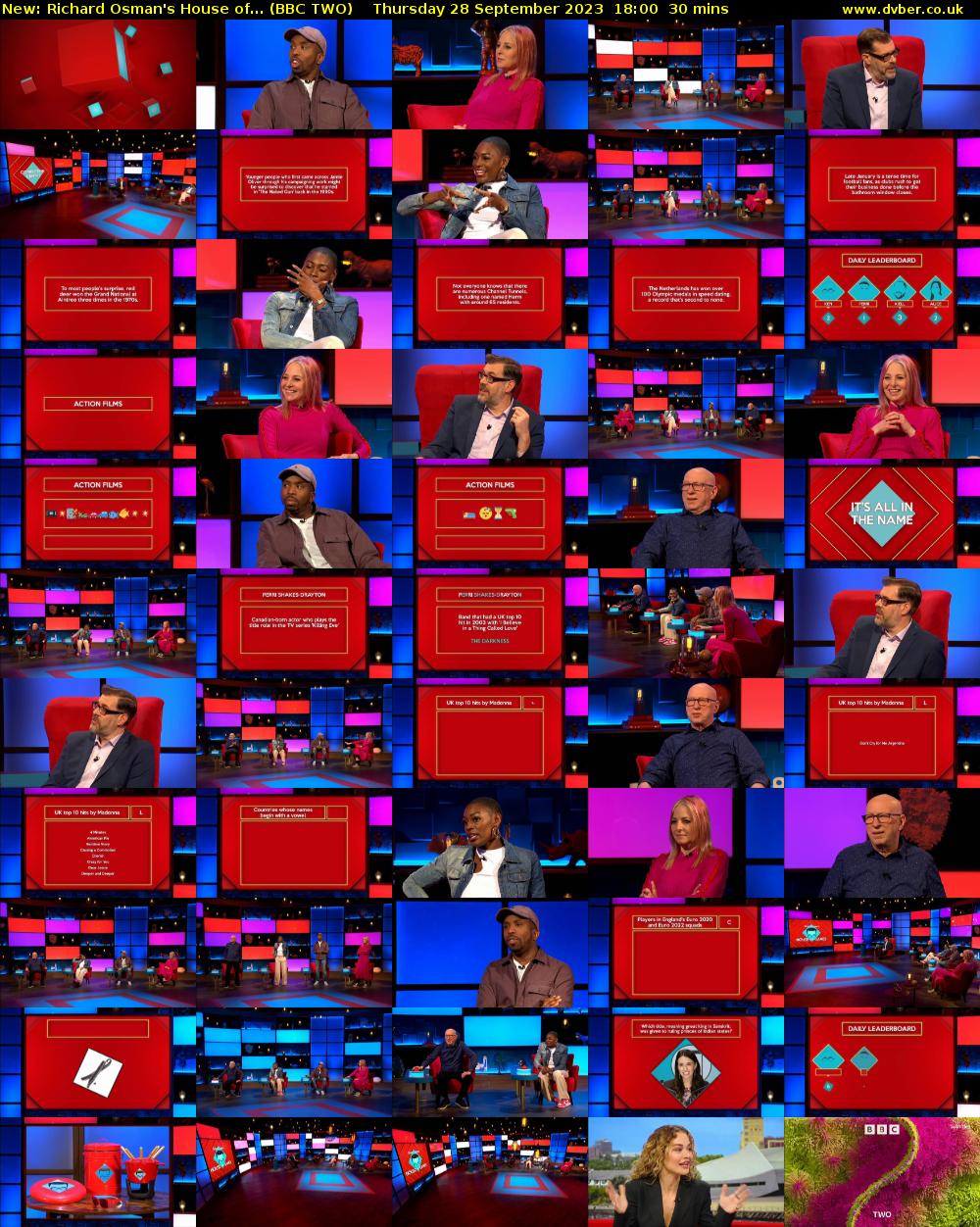Richard Osman's House of... (BBC TWO) Thursday 28 September 2023 18:00 - 18:30