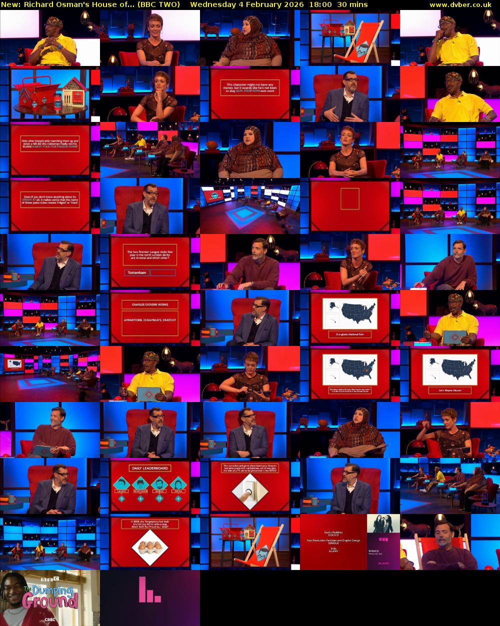Richard Osman's House of... (BBC TWO) Wednesday 4 February 2026 18:00 - 18:30