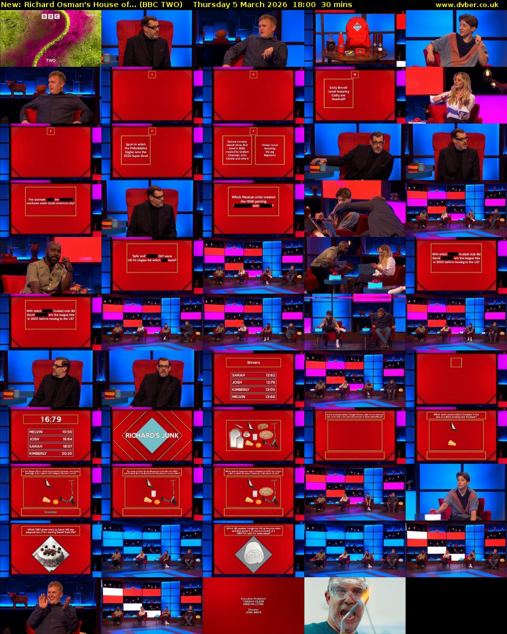 Richard Osman's House of... (BBC TWO) Thursday 5 March 2026 18:00 - 18:30