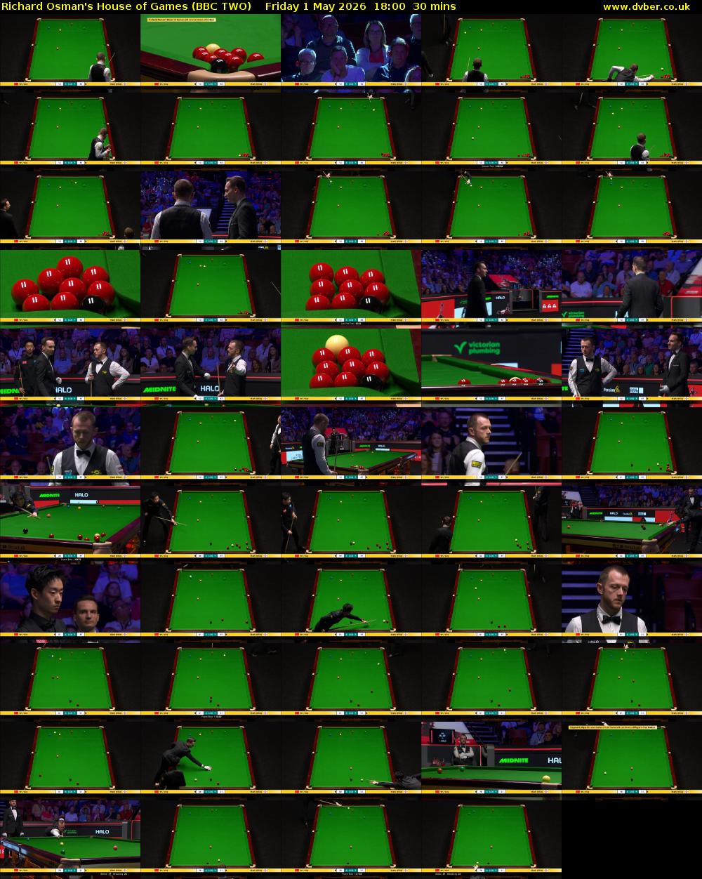 Richard Osman's House of Games (BBC TWO) Friday 1 May 2026 18:00 - 18:30