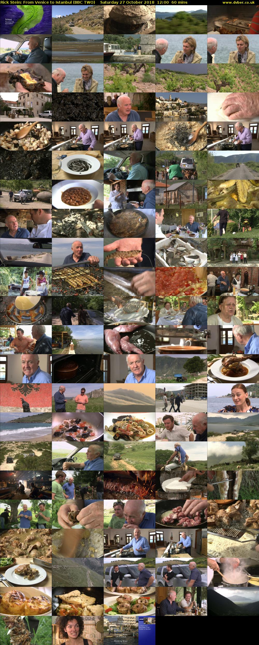 Rick Stein: From Venice to Istanbul (BBC TWO) Saturday 27 October 2018 12:00 - 13:00