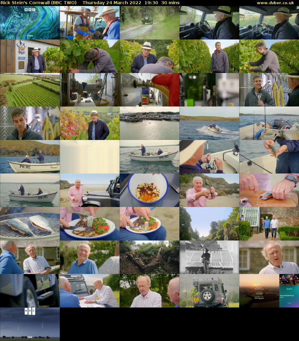 Rick Stein's Cornwall (BBC TWO) Thursday 24 March 2022 19:30 - 20:00