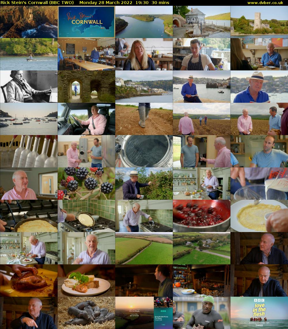 Rick Stein's Cornwall (BBC TWO) Monday 28 March 2022 19:30 - 20:00