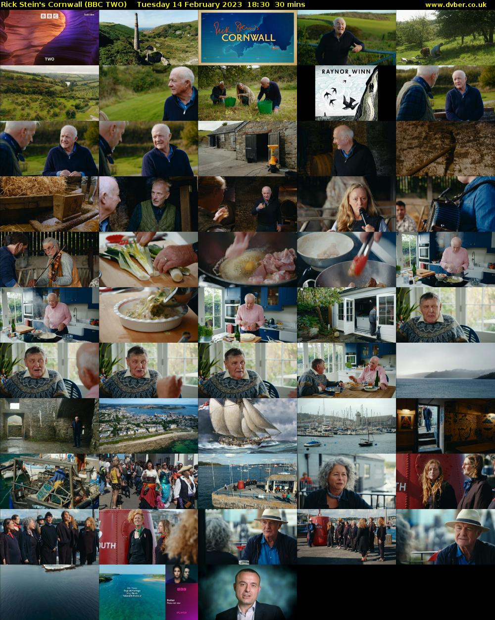 Rick Stein's Cornwall (BBC TWO) Tuesday 14 February 2023 18:30 - 19:00