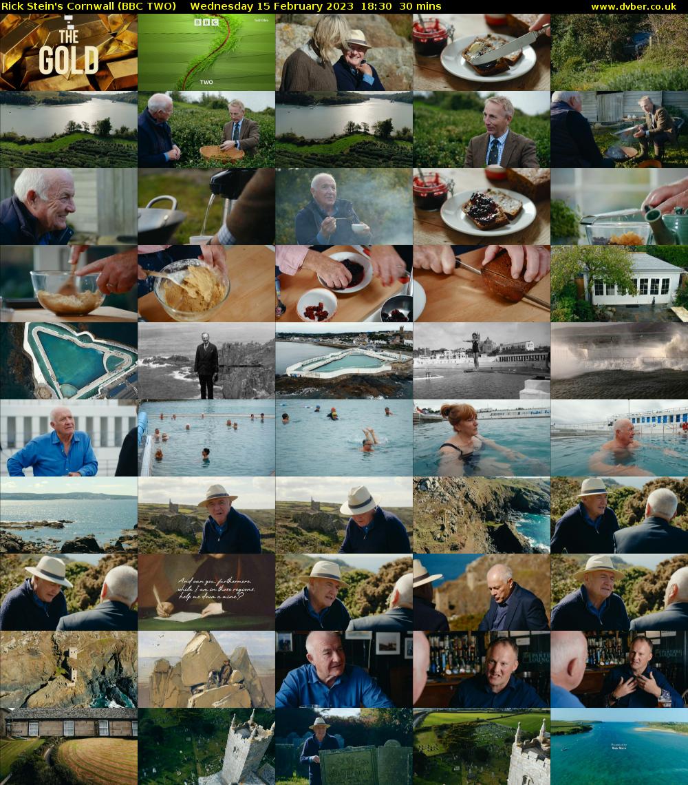 Rick Stein's Cornwall (BBC TWO) Wednesday 15 February 2023 18:30 - 19:00
