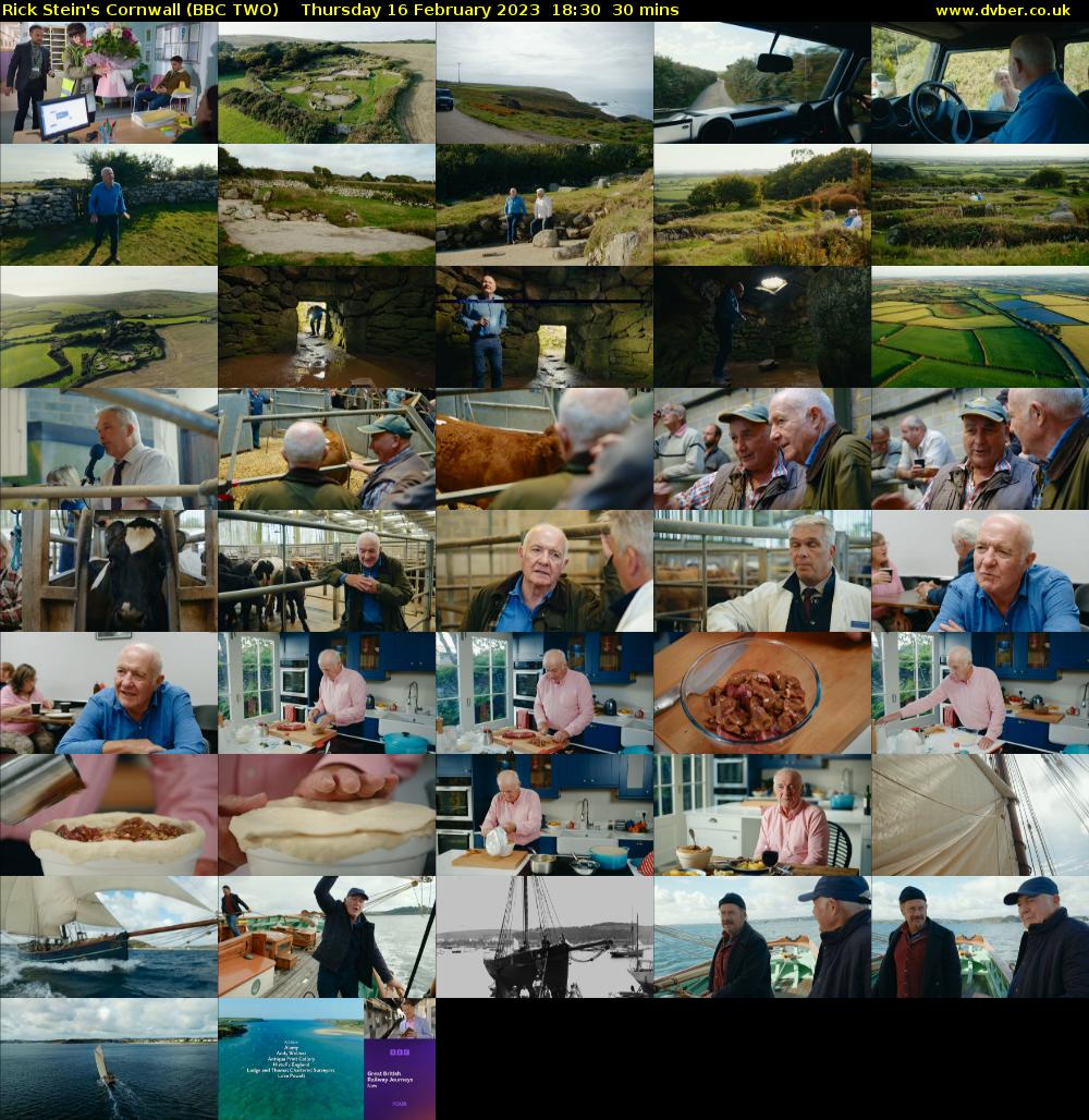 Rick Stein's Cornwall (BBC TWO) Thursday 16 February 2023 18:30 - 19:00