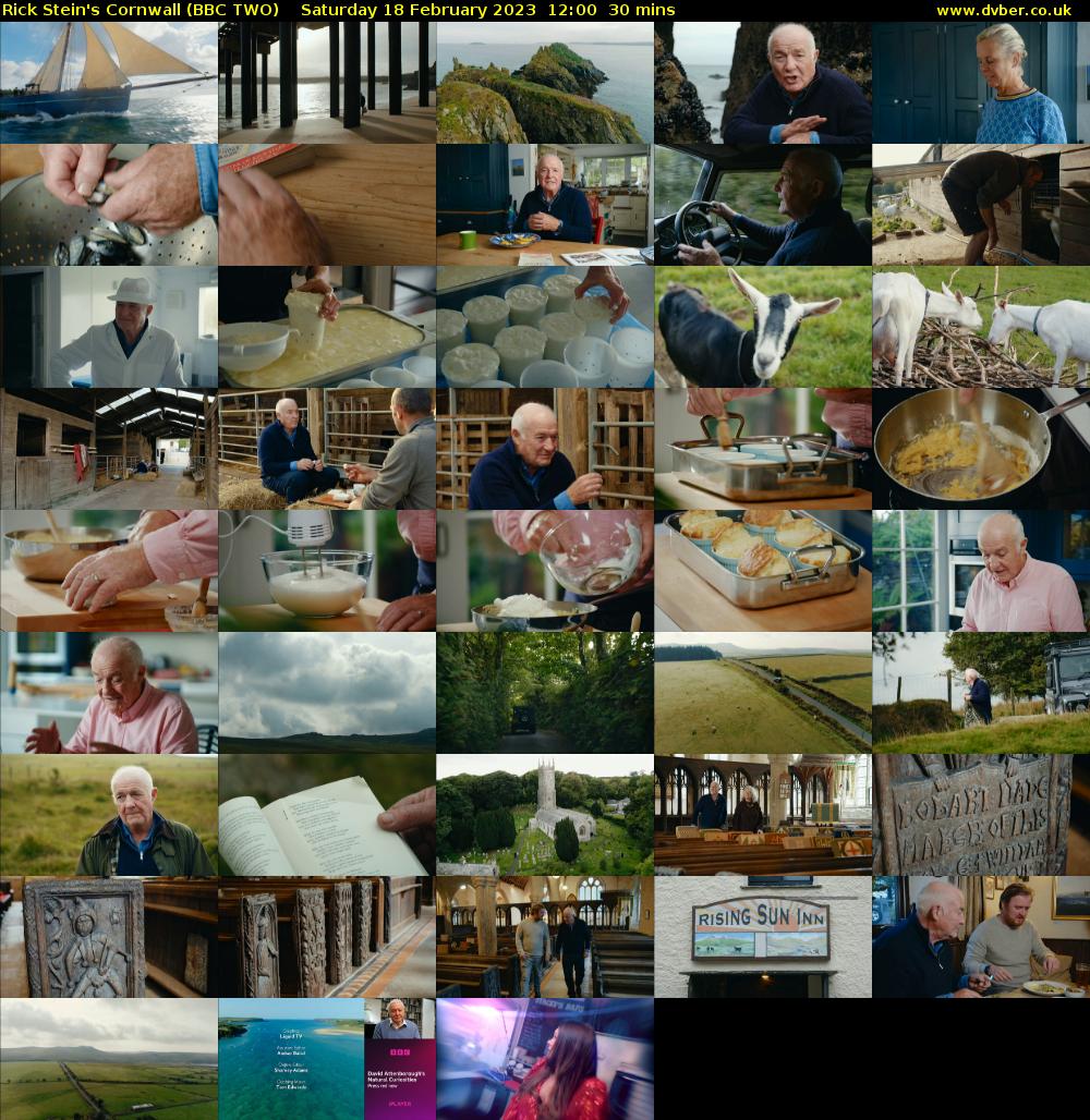 Rick Stein's Cornwall (BBC TWO) Saturday 18 February 2023 12:00 - 12:30