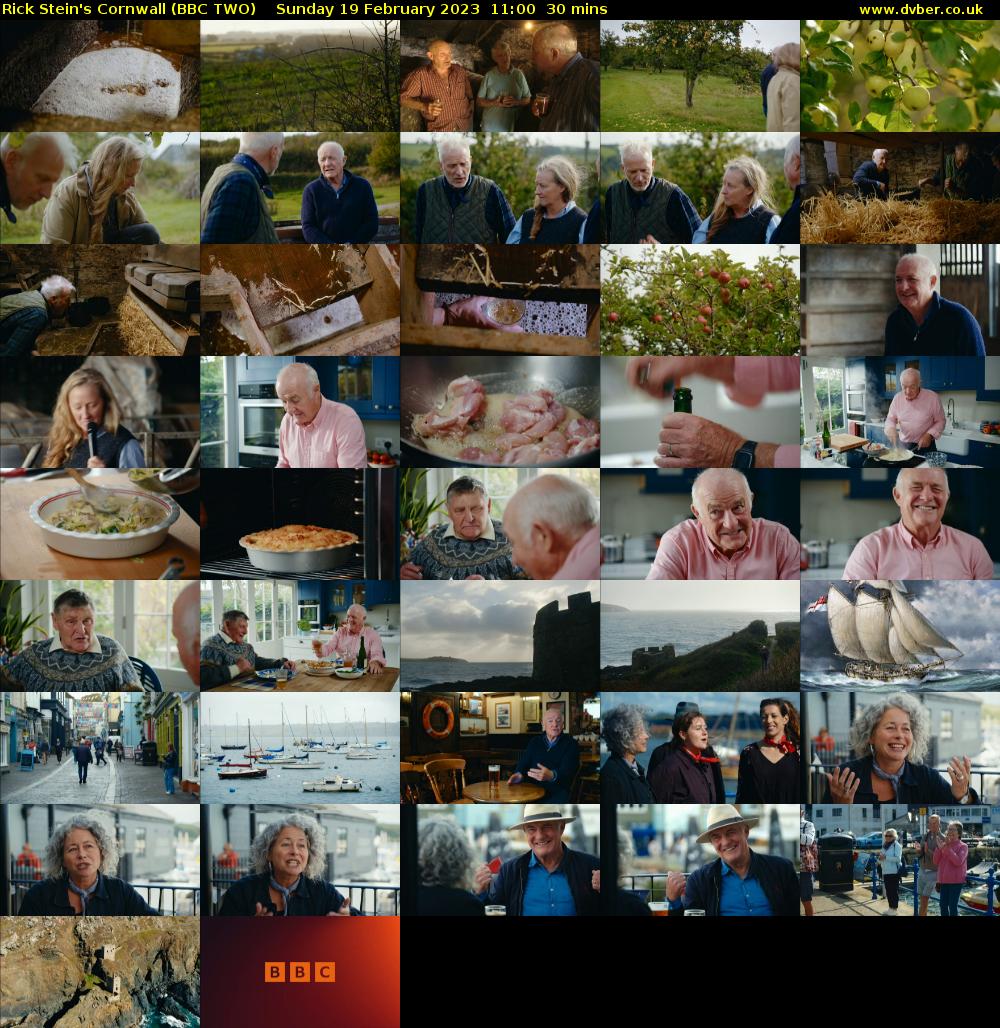 Rick Stein's Cornwall (BBC TWO) Sunday 19 February 2023 11:00 - 11:30