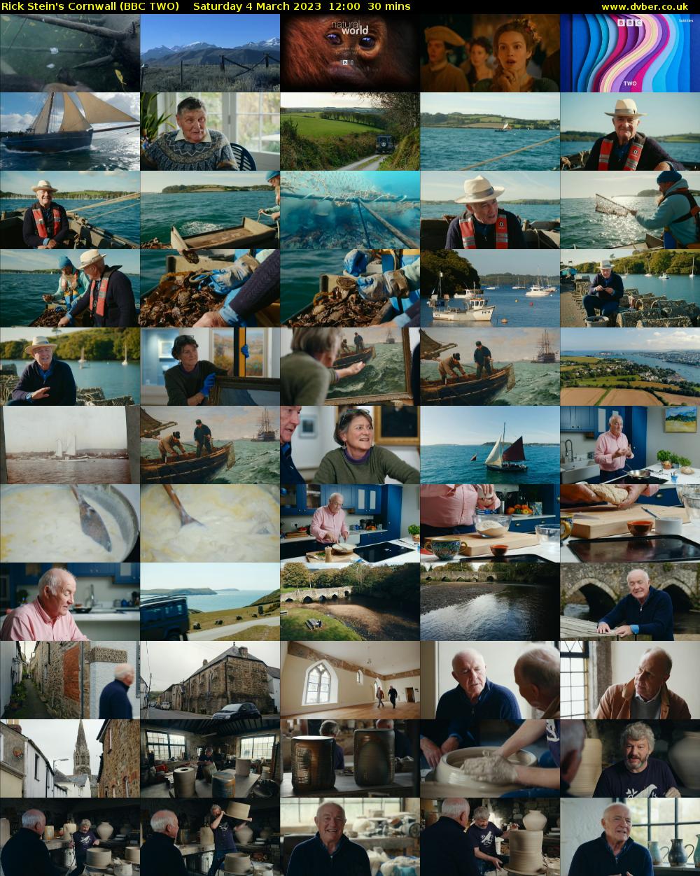 Rick Stein's Cornwall (BBC TWO) Saturday 4 March 2023 12:00 - 12:30