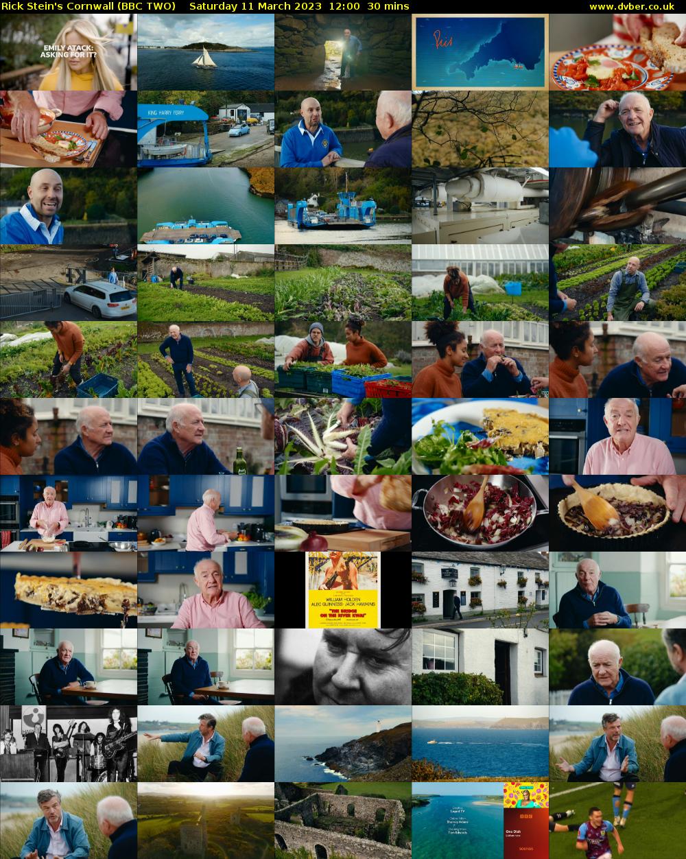 Rick Stein's Cornwall (BBC TWO) Saturday 11 March 2023 12:00 - 12:30