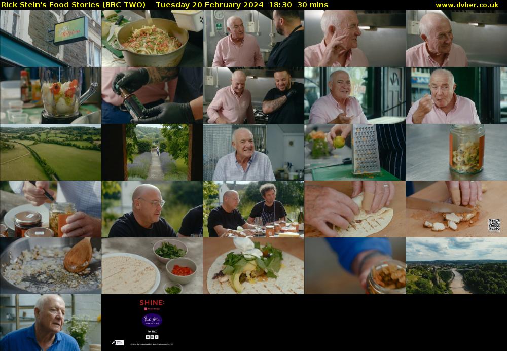 Rick Stein's Food Stories (BBC TWO) Tuesday 20 February 2024 18:30 - 19:00