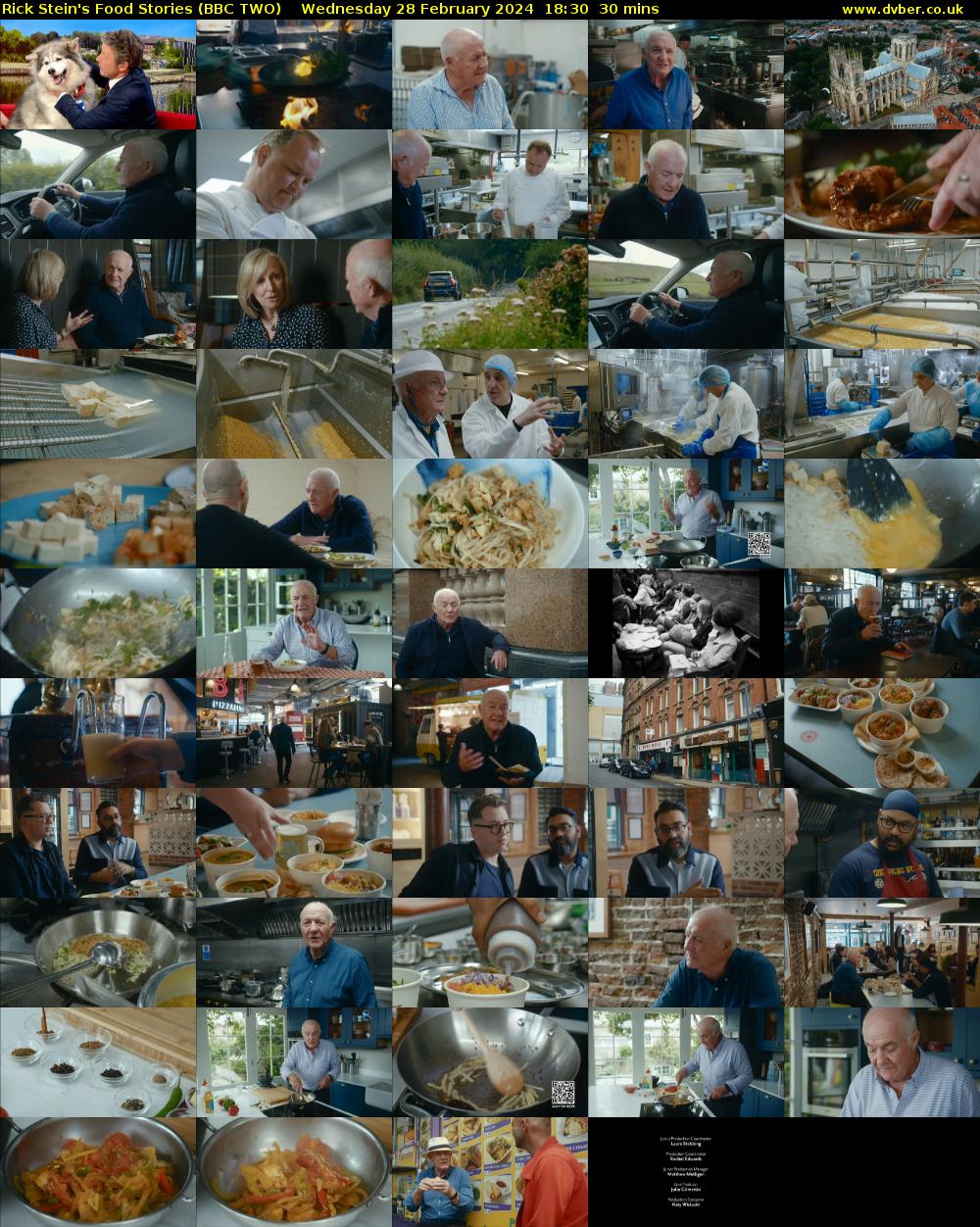 Rick Stein's Food Stories (BBC TWO) Wednesday 28 February 2024 18:30 - 19:00