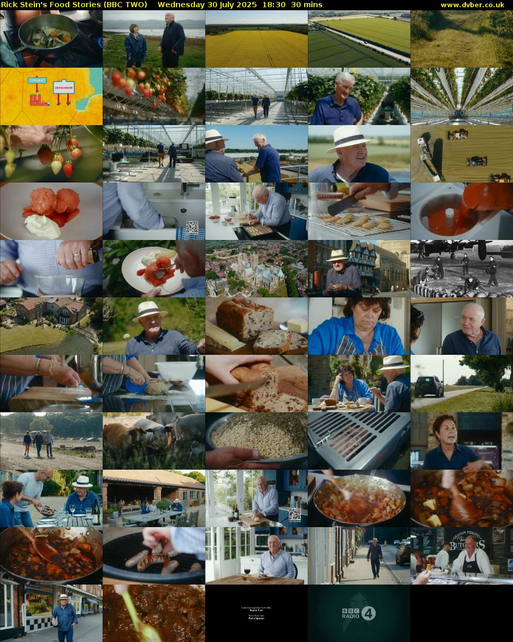 Rick Stein's Food Stories (BBC TWO) Wednesday 30 July 2025 18:30 - 19:00