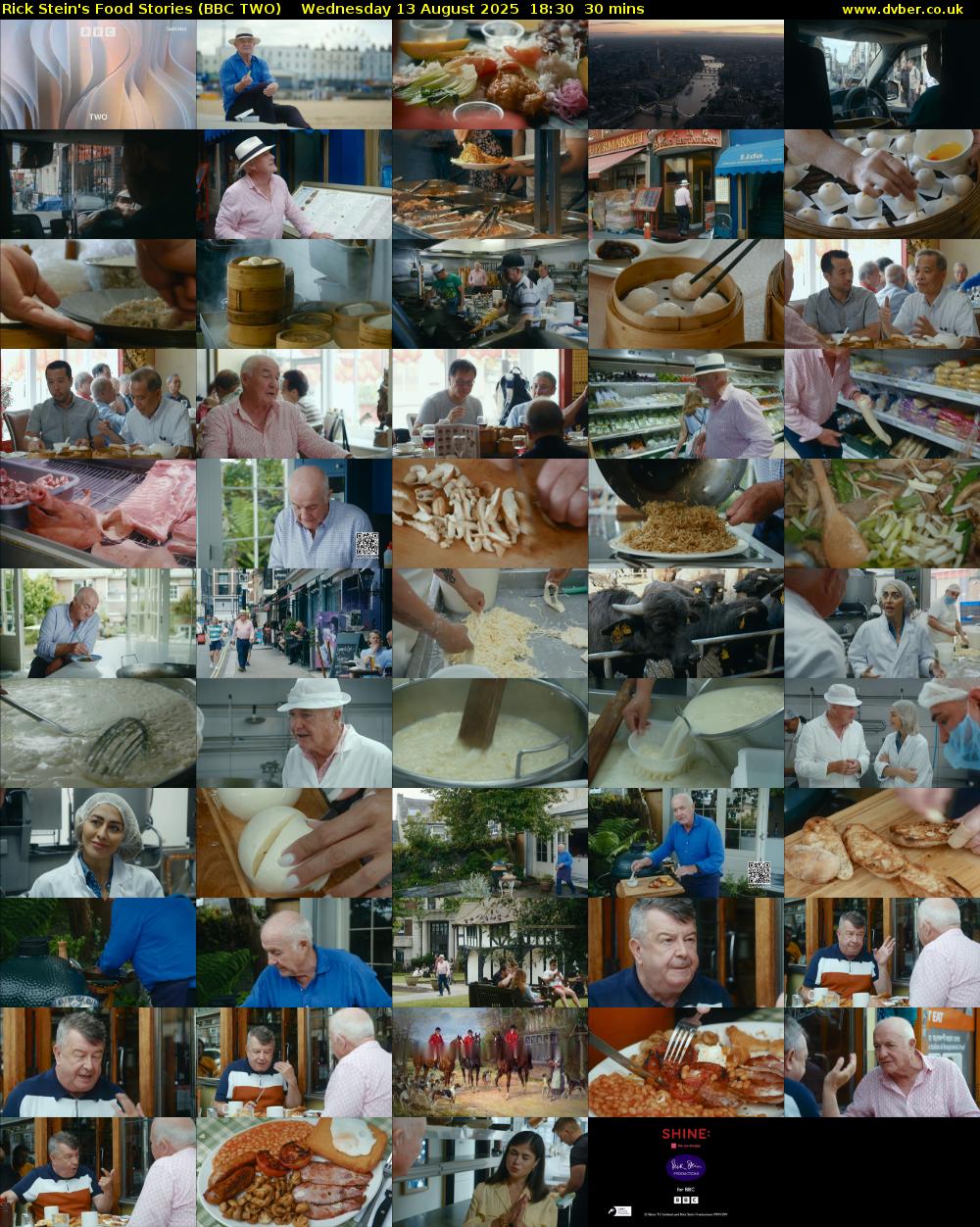 Rick Stein's Food Stories (BBC TWO) Wednesday 13 August 2025 18:30 - 19:00