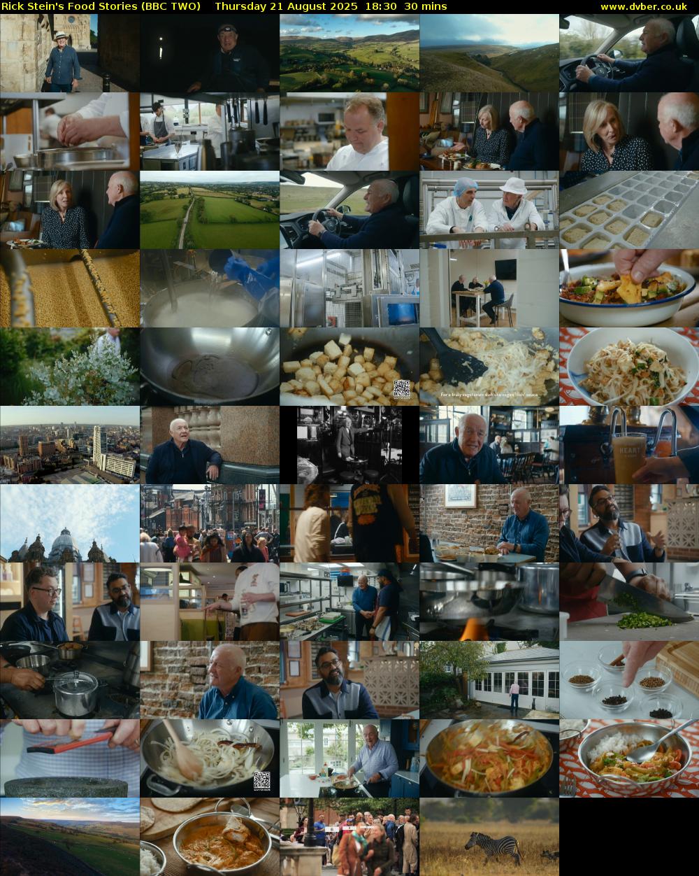 Rick Stein's Food Stories (BBC TWO) Thursday 21 August 2025 18:30 - 19:00
