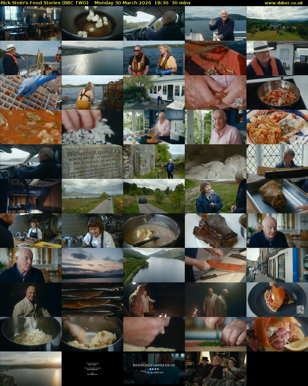 Rick Stein's Food Stories (BBC TWO) Monday 30 March 2026 18:30 - 19:00