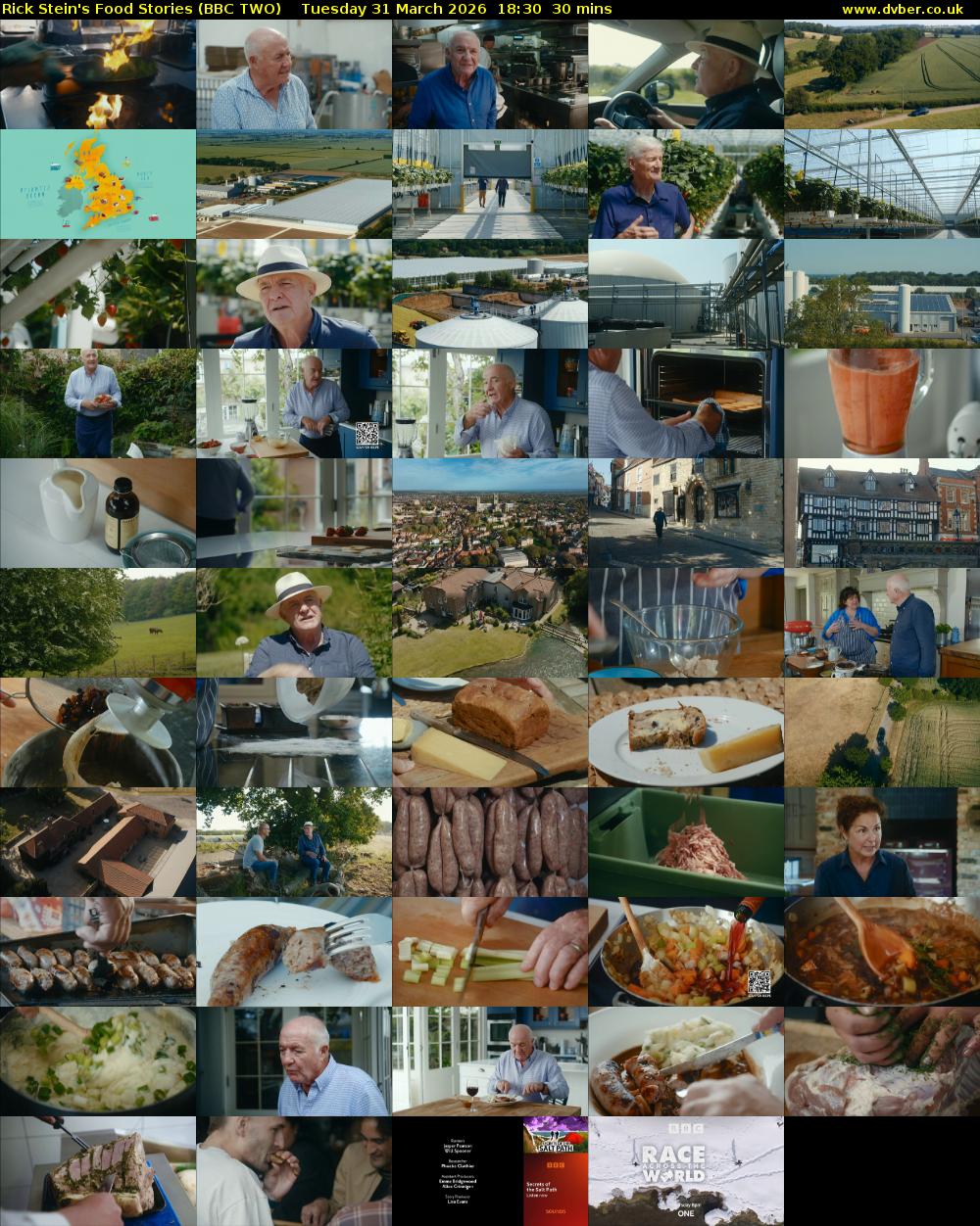 Rick Stein's Food Stories (BBC TWO) Tuesday 31 March 2026 18:30 - 19:00
