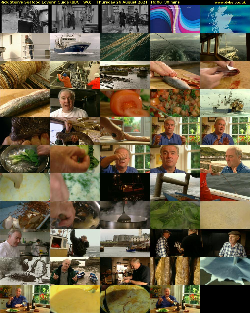 Rick Stein's Seafood Lovers' Guide (BBC TWO) Thursday 26 August 2021 16:00 - 16:30