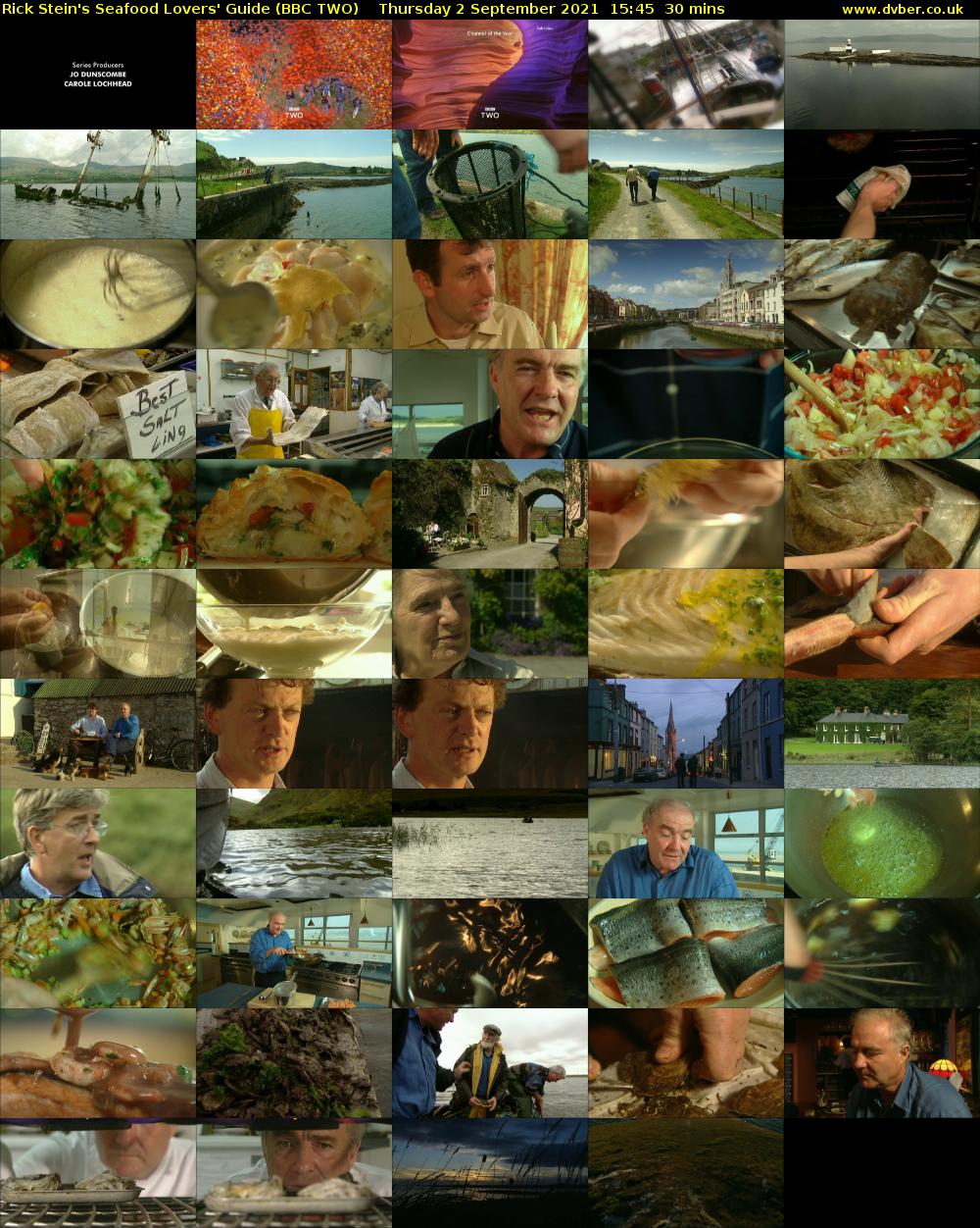 Rick Stein's Seafood Lovers' Guide (BBC TWO) Thursday 2 September 2021 15:45 - 16:15
